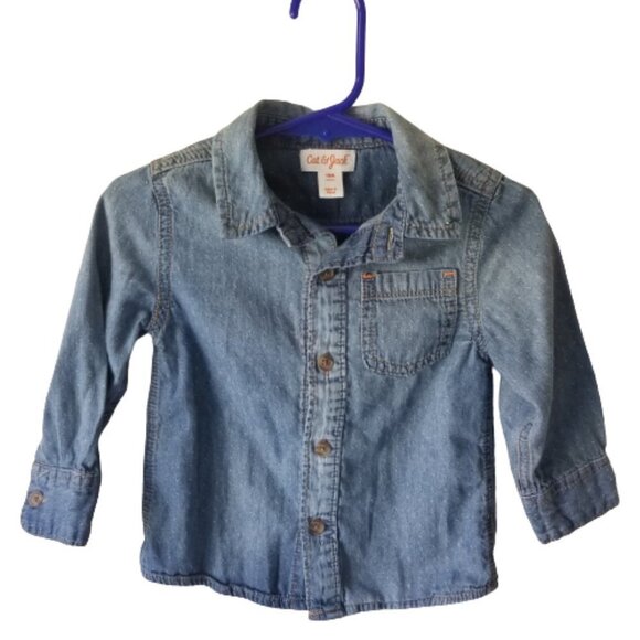 Cat & Jack Denim Shirt 18 Months 🐥 - Picture 1 of 5